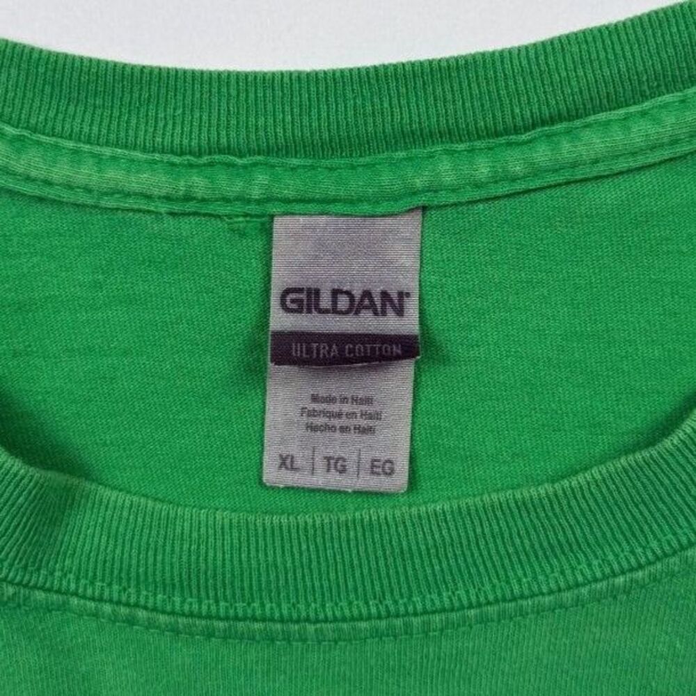 Amoeba Music San Francisco Record Store T-Shirt Green Yellow Logo Mens XL Gildan - Picture 4 of 6